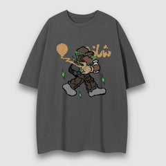 T-Shirt mit Balloon Boy-Pixel-Print