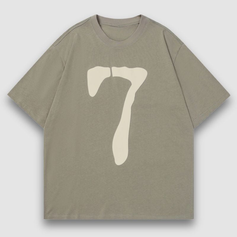 Number Printed Design Tee