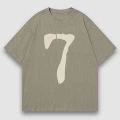 Number Printed Design Tee