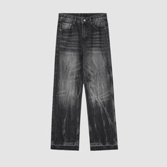 Distressed-Jeans mit Raw Edge