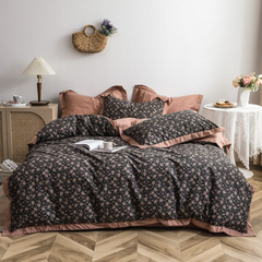 Night Bloom Floral Silky Bedding Set