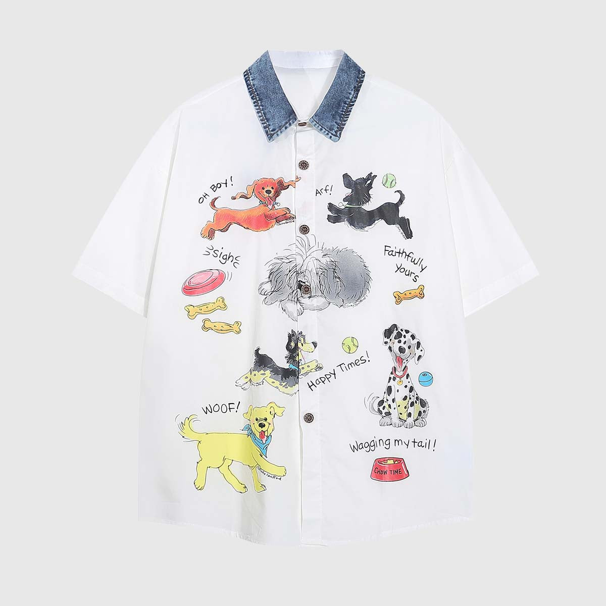 Camisa con estampado animal divertido