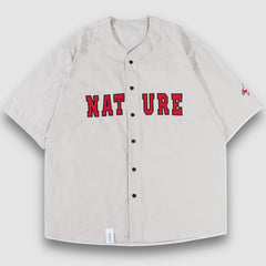 Natur Solide Baseball-Shirts