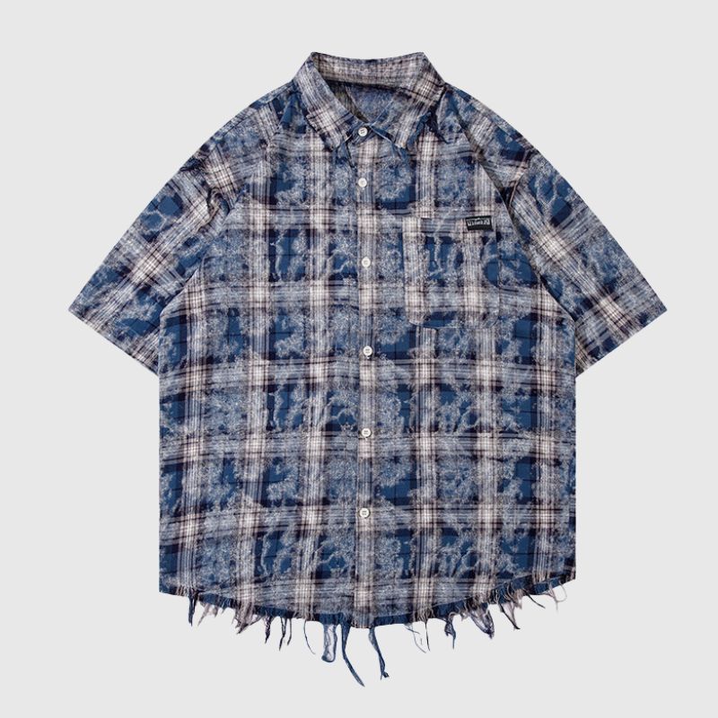 Distressed Vintage Plaid Shirt