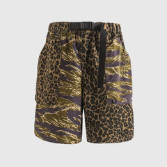 Shorts mit Camouflage-Leopardenmuster