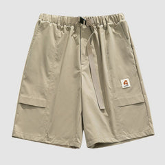 Buckle Belt Cargo Shorts