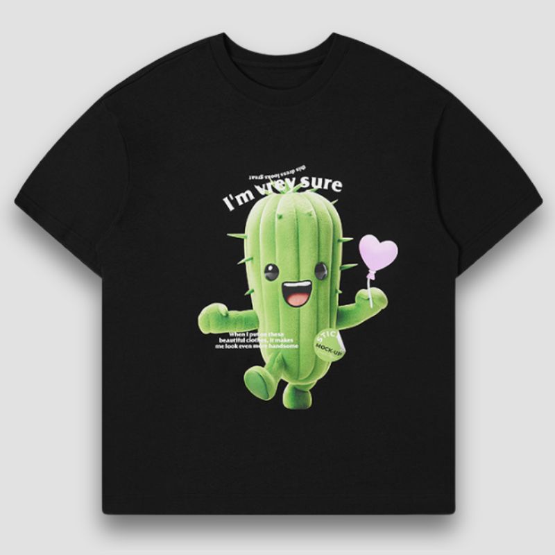 Cartoon Cactus Tee