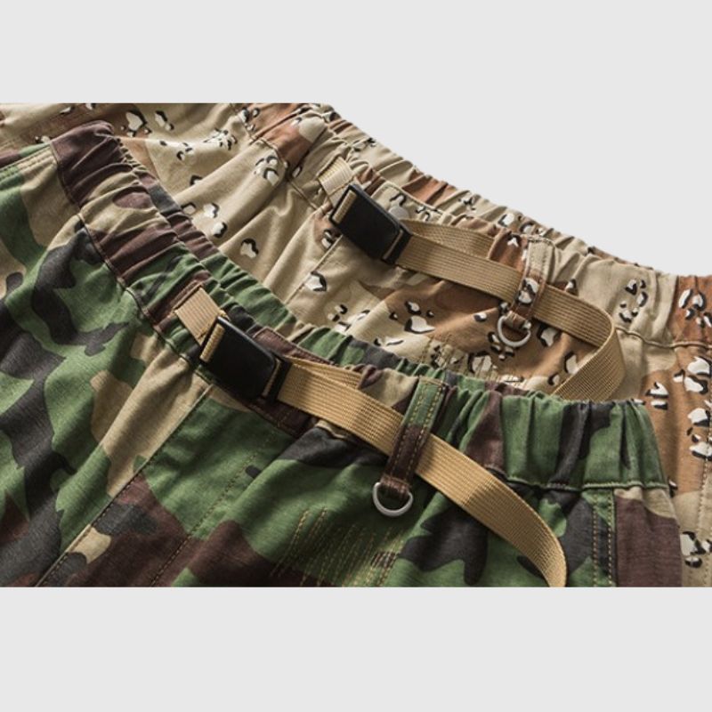 Camouflage-Shorts mit Kordelzug