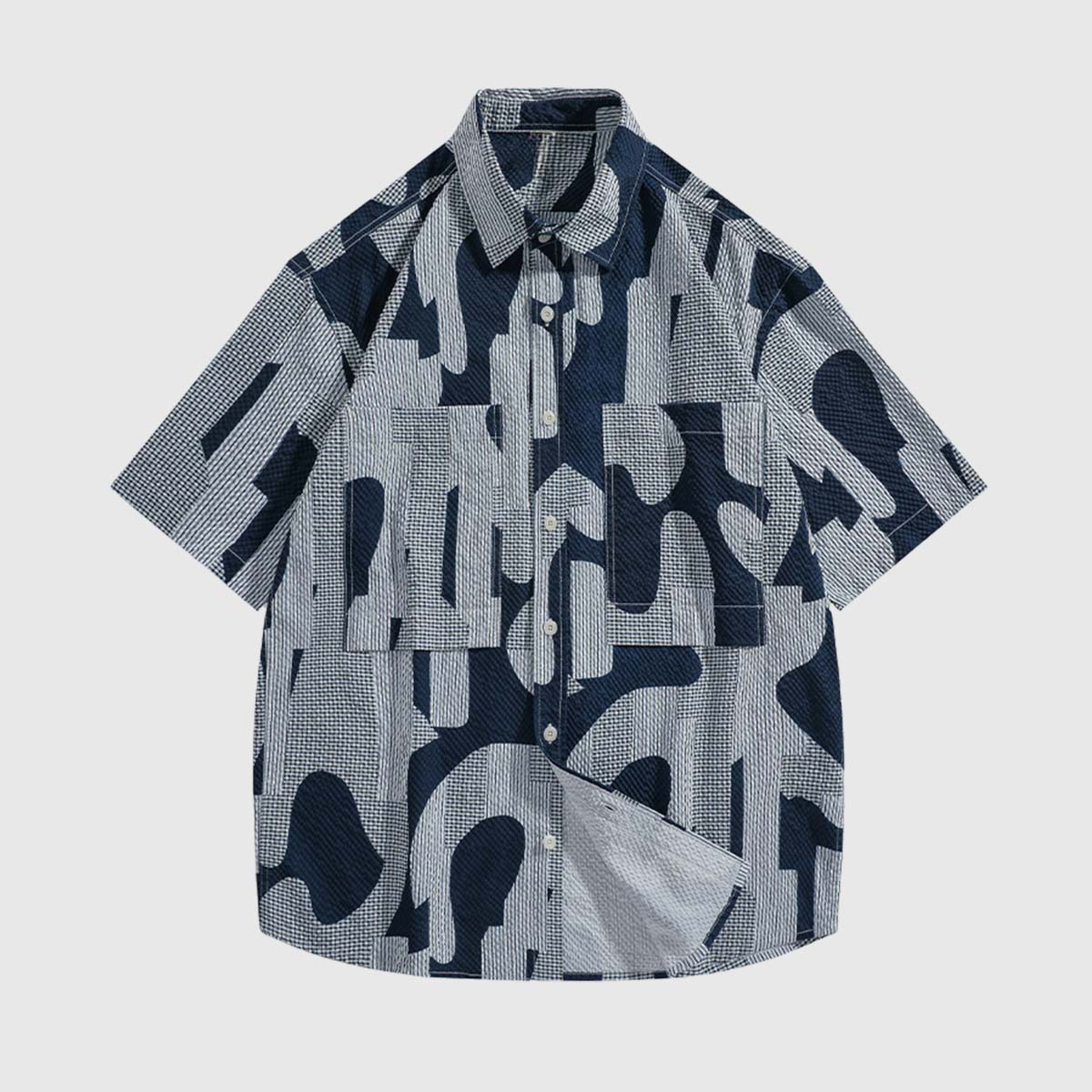 Camisa informal con estampado abstracto