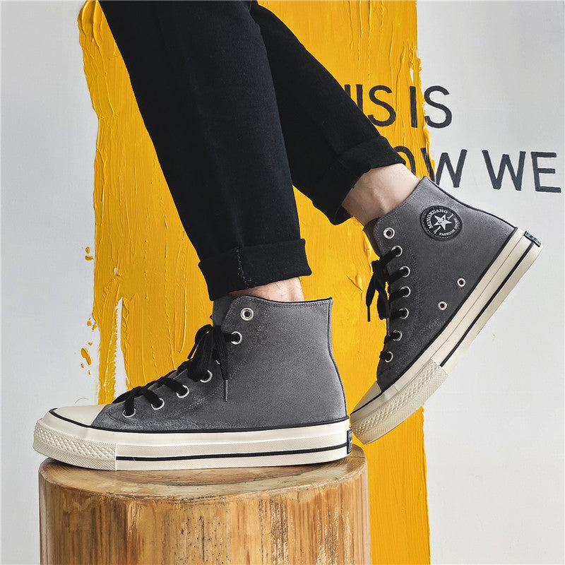 Zapatos de lona personalizados de estilo coreano para hombre con diseño de Street Shot