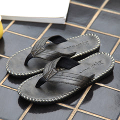 Men's Trend Multicolor British Style Platform Flat-heeled Flip Flops