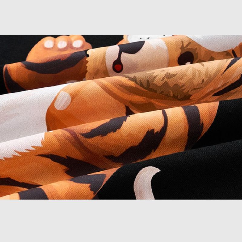 Süßes T-Shirt mit Tiger-Print