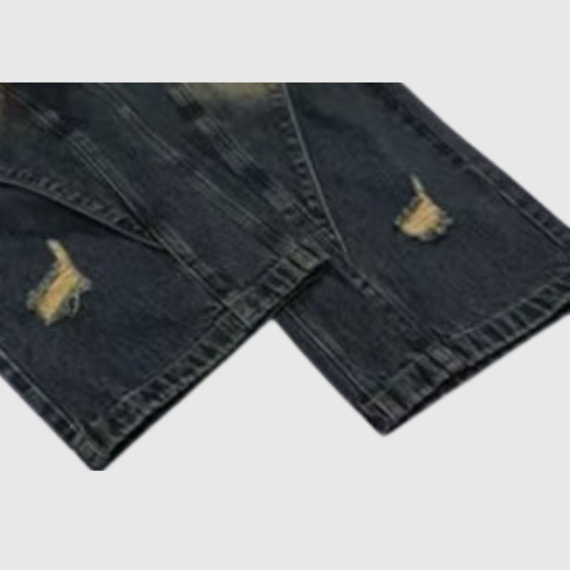 Lässige Jeans im Patchwork-Design