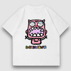 Camiseta estampada con estampado de monstruo lindo