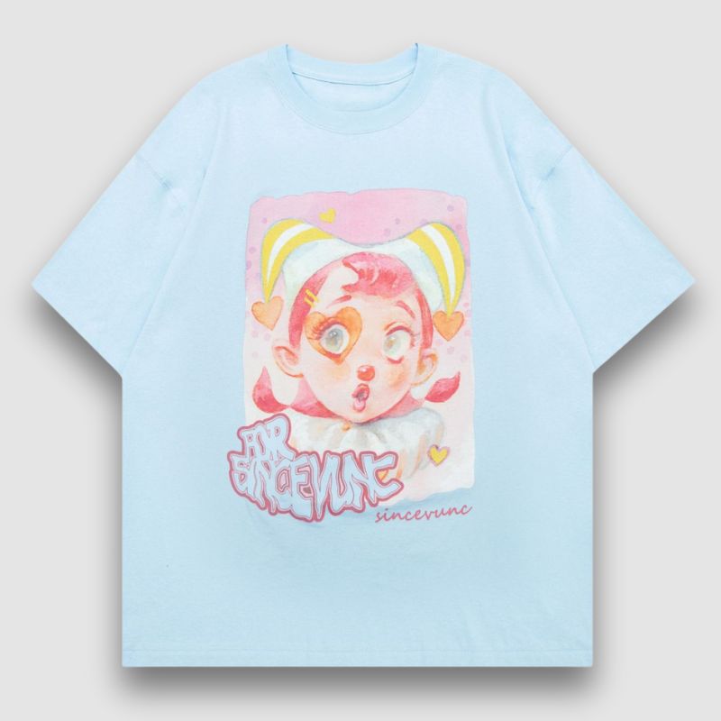 Camiseta estampada con estampado de payaso