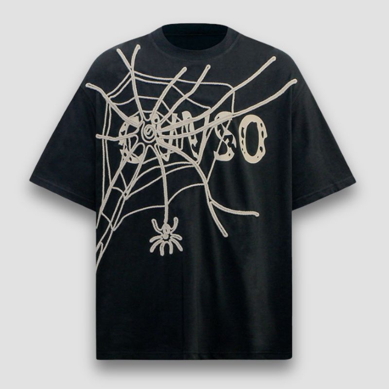 Camisetas con estampado de araña 