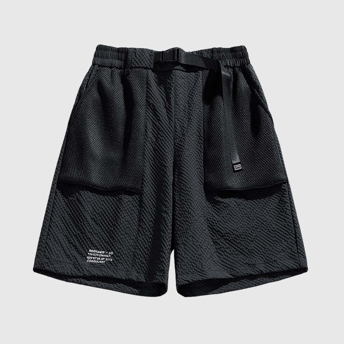 Mesh-Sportshorts mit Kordelzug