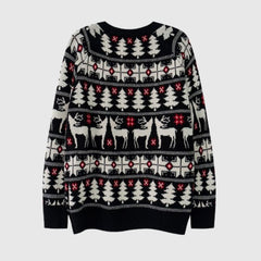 Christmas Elk Jacquard Pullover