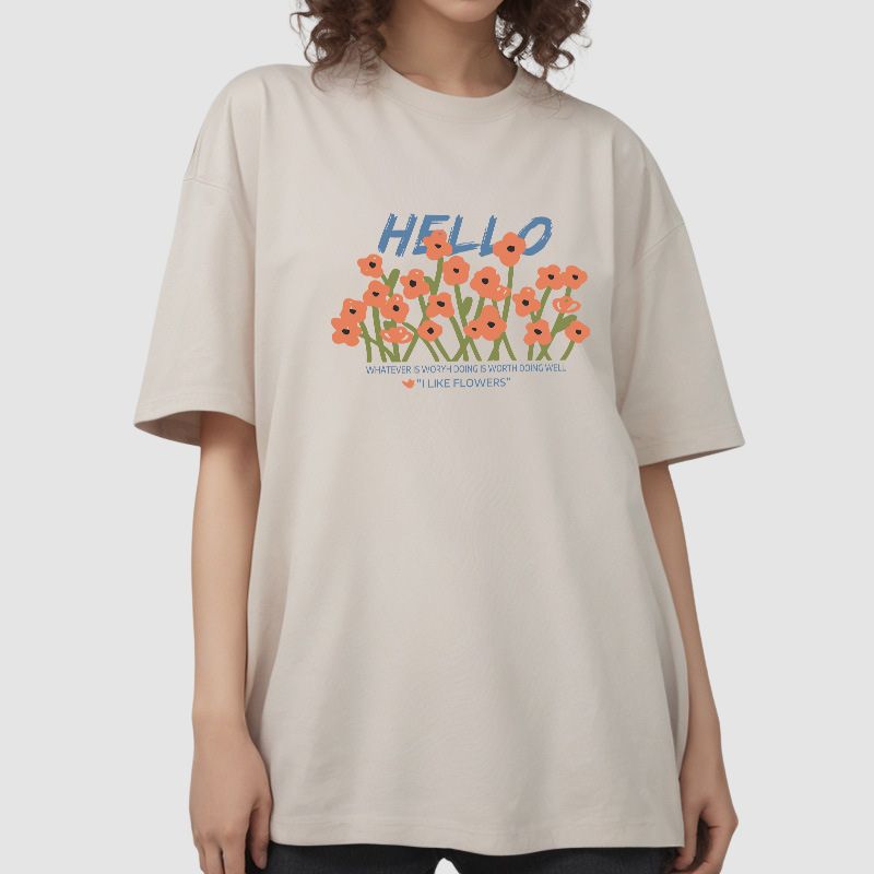 T-Shirt mit Blumenmuster