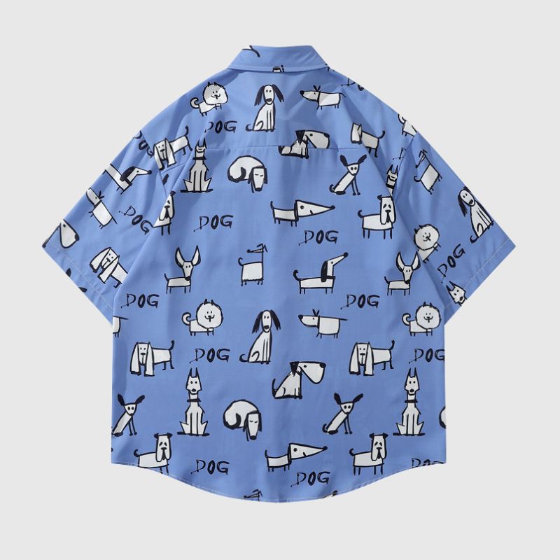 Fun Cartoon Print Shirt