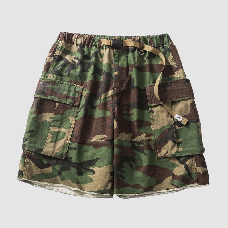 Camouflage-Shorts mit Kordelzug