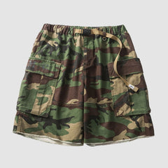 Pantalones cortos de camuflaje con cordón