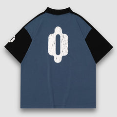 Camiseta polo con parche de medalla