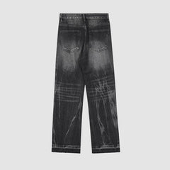 Distressed-Jeans mit Raw Edge