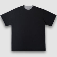 Solides Fake-Zweiteiler-T-Shirt