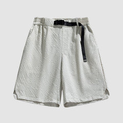 Cargo-Shorts mit Blasenkaromuster