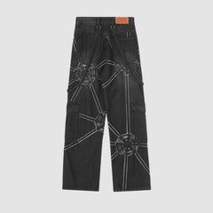 Schwere Spiderweb-Jeans