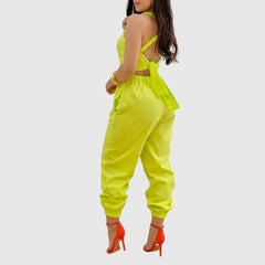 Halter Backless High Waist Jumpsuit