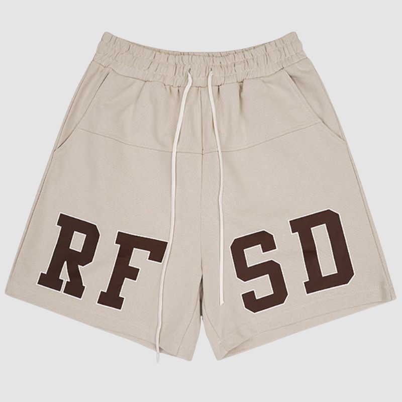 Simple Letter Printed Sport Shorts