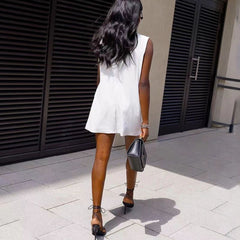 Einfarbige Westenjacke