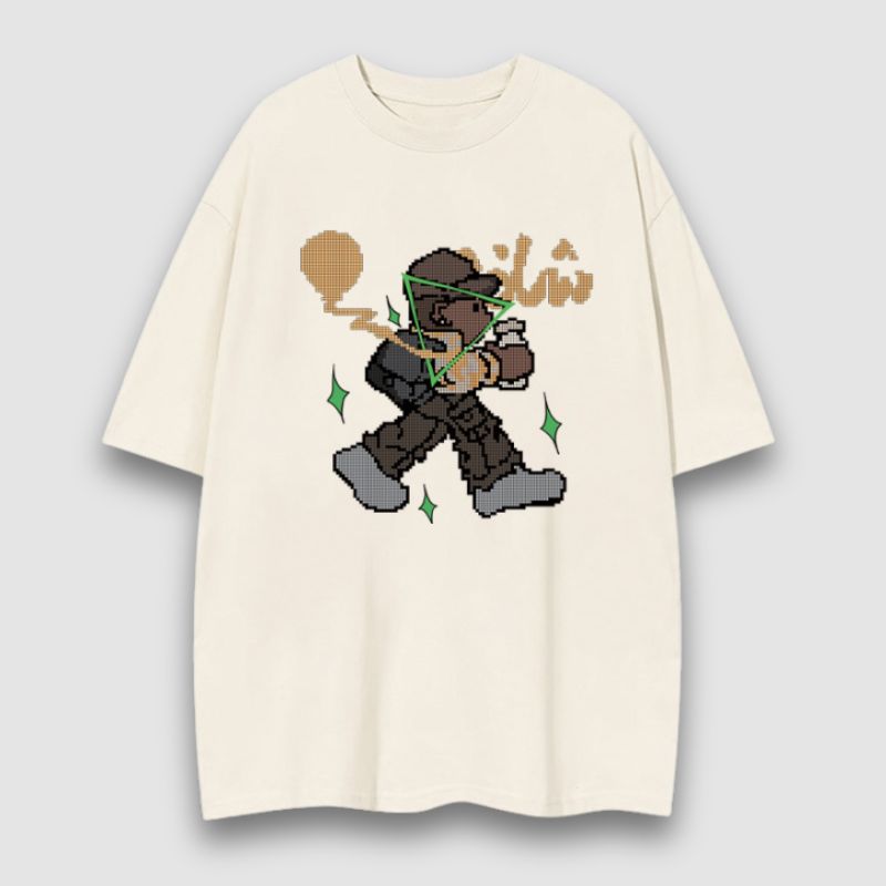 T-Shirt mit Balloon Boy-Pixel-Print