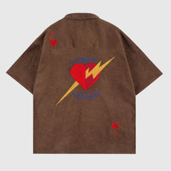 Camisetas de corazón de relámpago