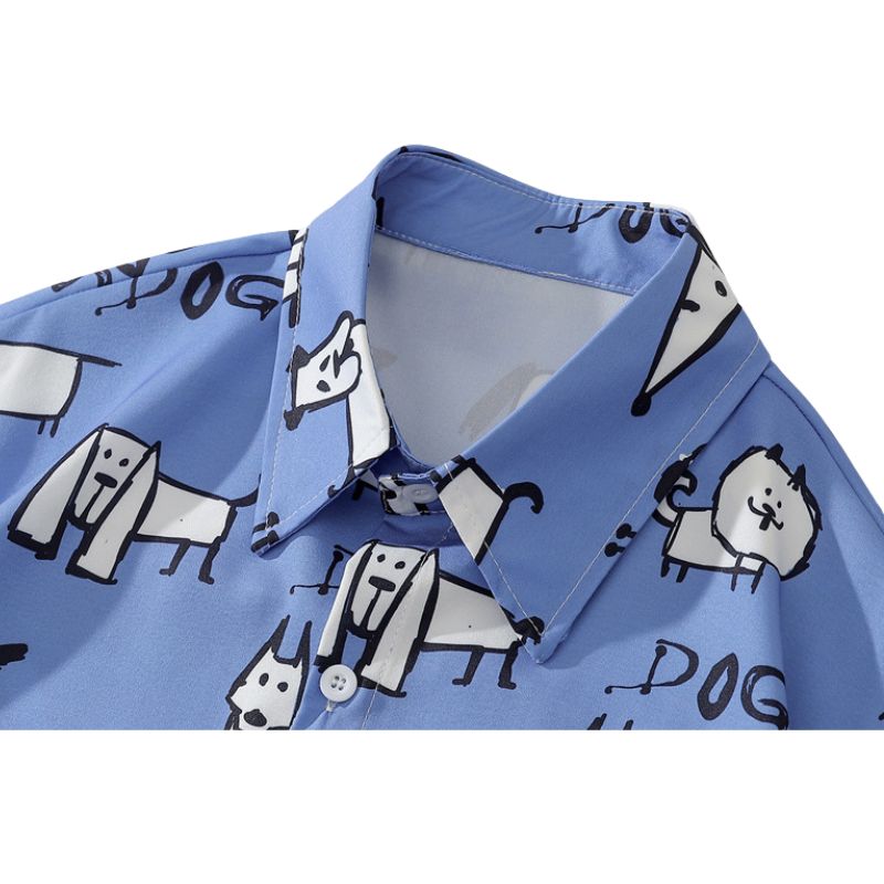 Fun Cartoon Print Shirt