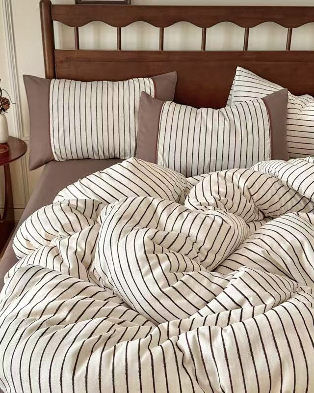 Camille French Polka Dot Bedding Set - Gray Dots