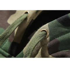 Lockerer, lässiger Hoodie mit Camouflage-Muster