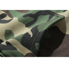 Lockerer, lässiger Hoodie mit Camouflage-Muster