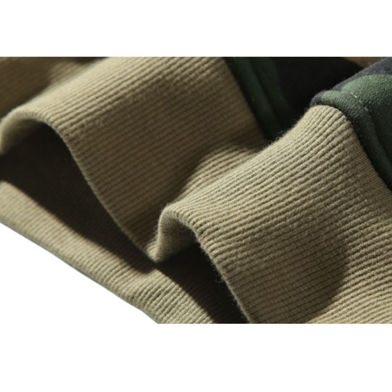 Lockerer, lässiger Hoodie mit Camouflage-Muster