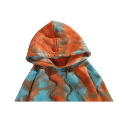 Sudadera con capucha tie-dye de hip-hop