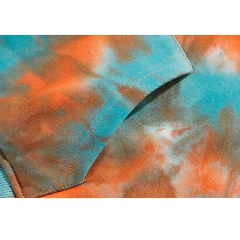 Sudadera con capucha tie-dye de hip-hop