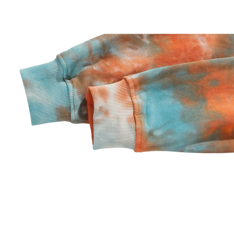 Sudadera con capucha tie-dye de hip-hop