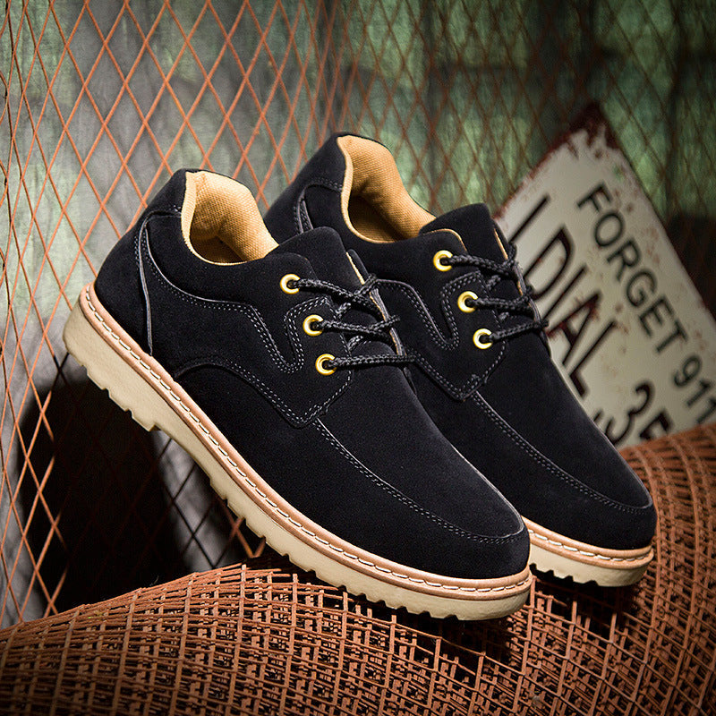 Men's British Logging Tooling Suede Casual Shoes