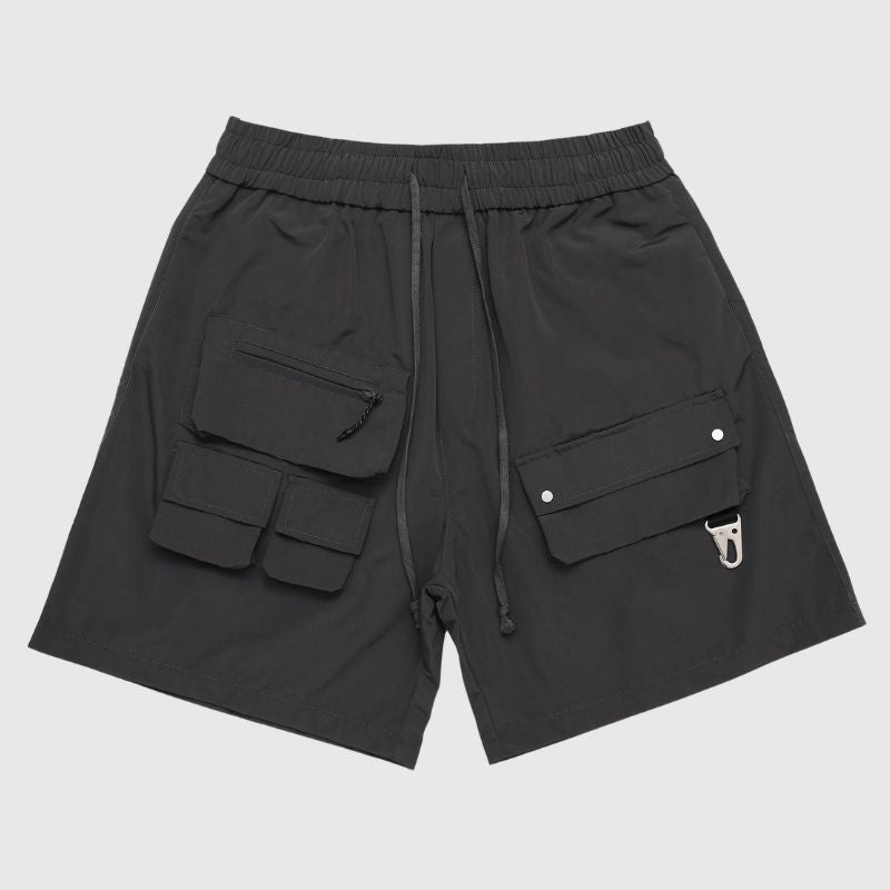 Einfarbige Outdoor-Cargo-Shorts