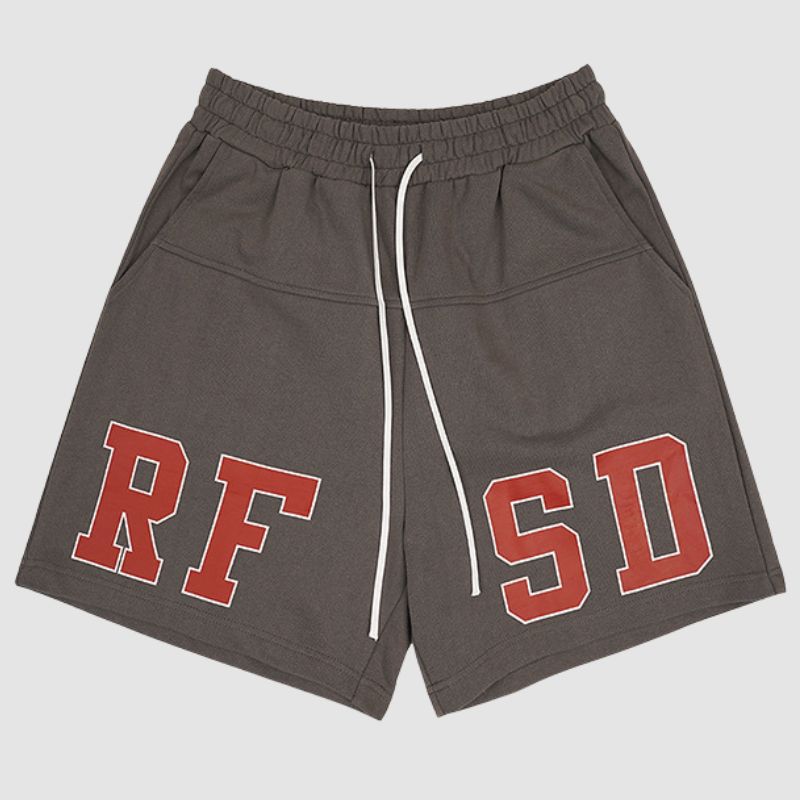 Simple Letter Printed Sport Shorts