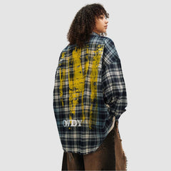 Inkjet Gradient Plaid Shirts