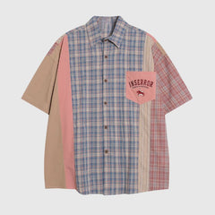 Patchwork Plaid Shirt