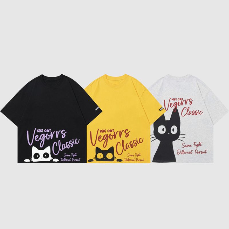 T-Shirt mit KiKi-Katzen-Print